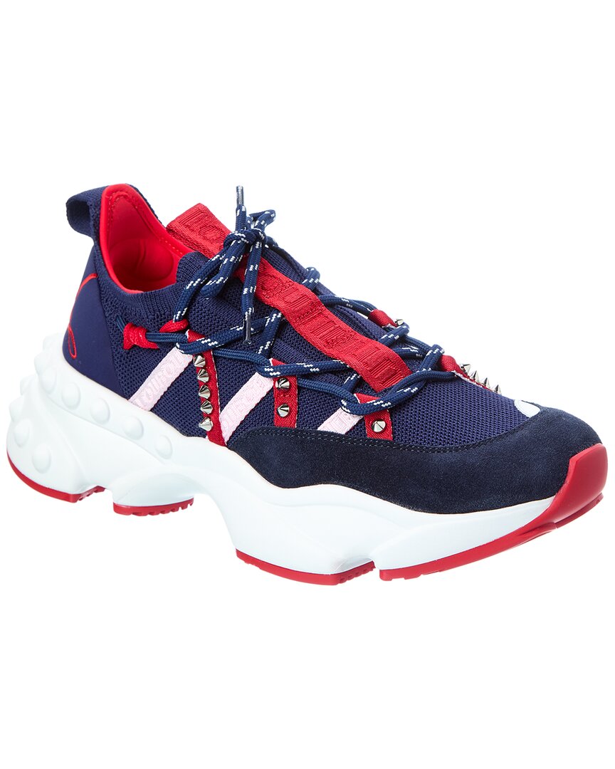 Christian Louboutin Trailnrun Leather & Mesh Sneaker In Multi