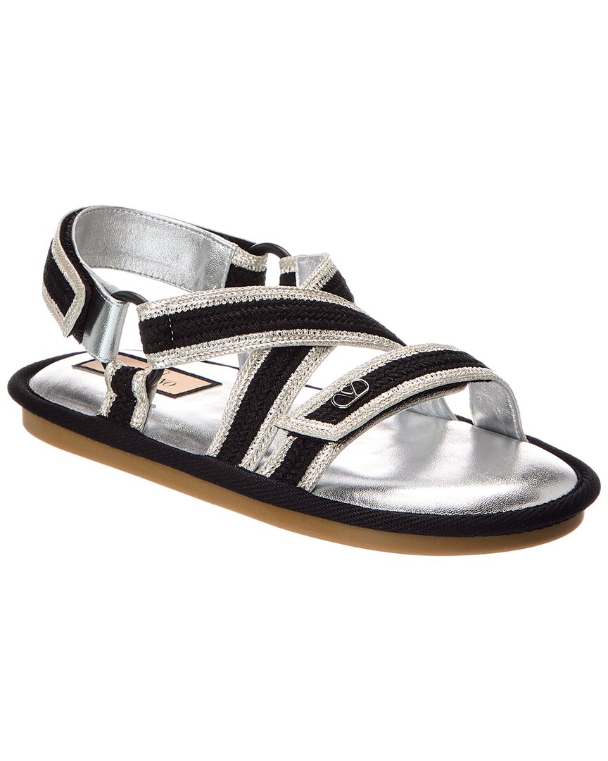 Valentino Lake Powell Rope Sandal In Black