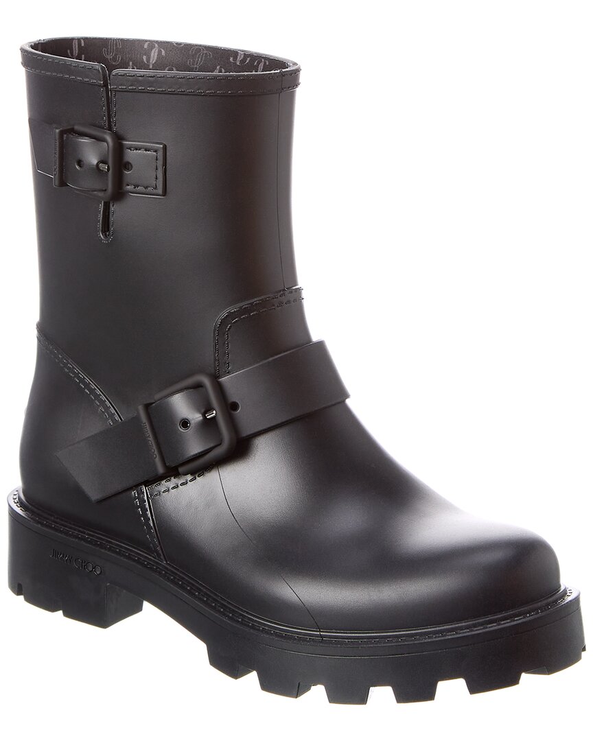 Jimmy Choo Yael Rubber Boots In Black