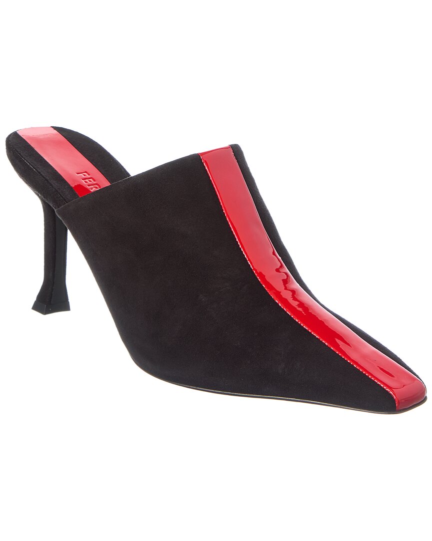 Ferragamo Sophye Suede & Patent Mule