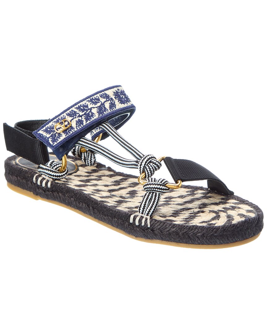 Valentino Garavani Valentino Lake Powell Leather-trim Sandal In Multi
