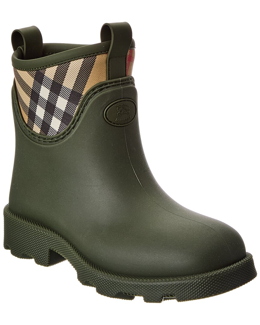 Burberry Marsh Rubber Bootie In Green