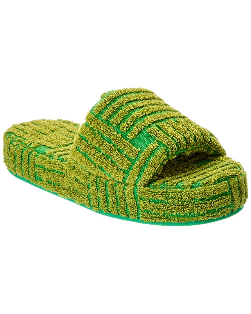Bottega Veneta Resort Sponge Platform Sandal In Green