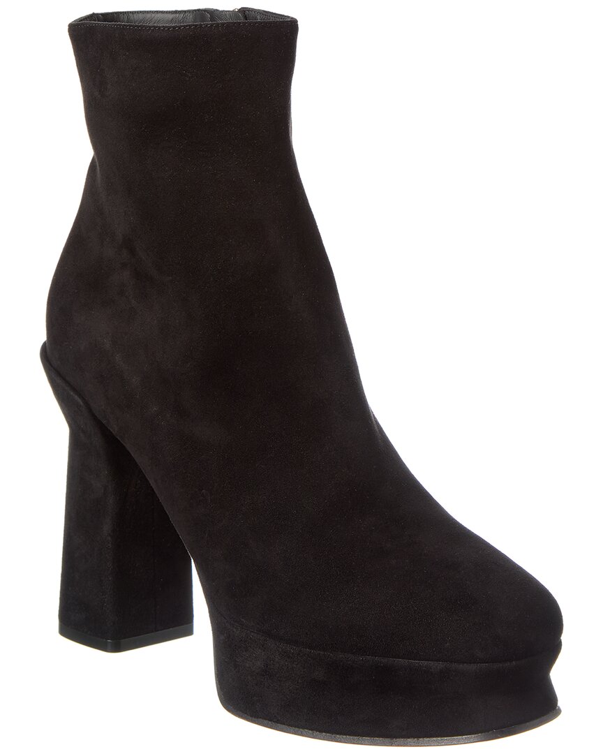 Ferragamo Woman Ankle Boots Black Size 11 Calfskin In Black