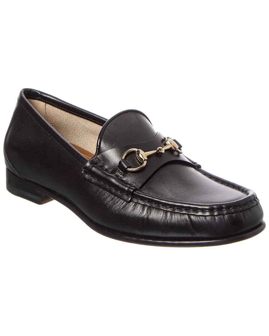 Gucci Horsebit 1953 Leather Loafers With Gold-tone Hardware In Black