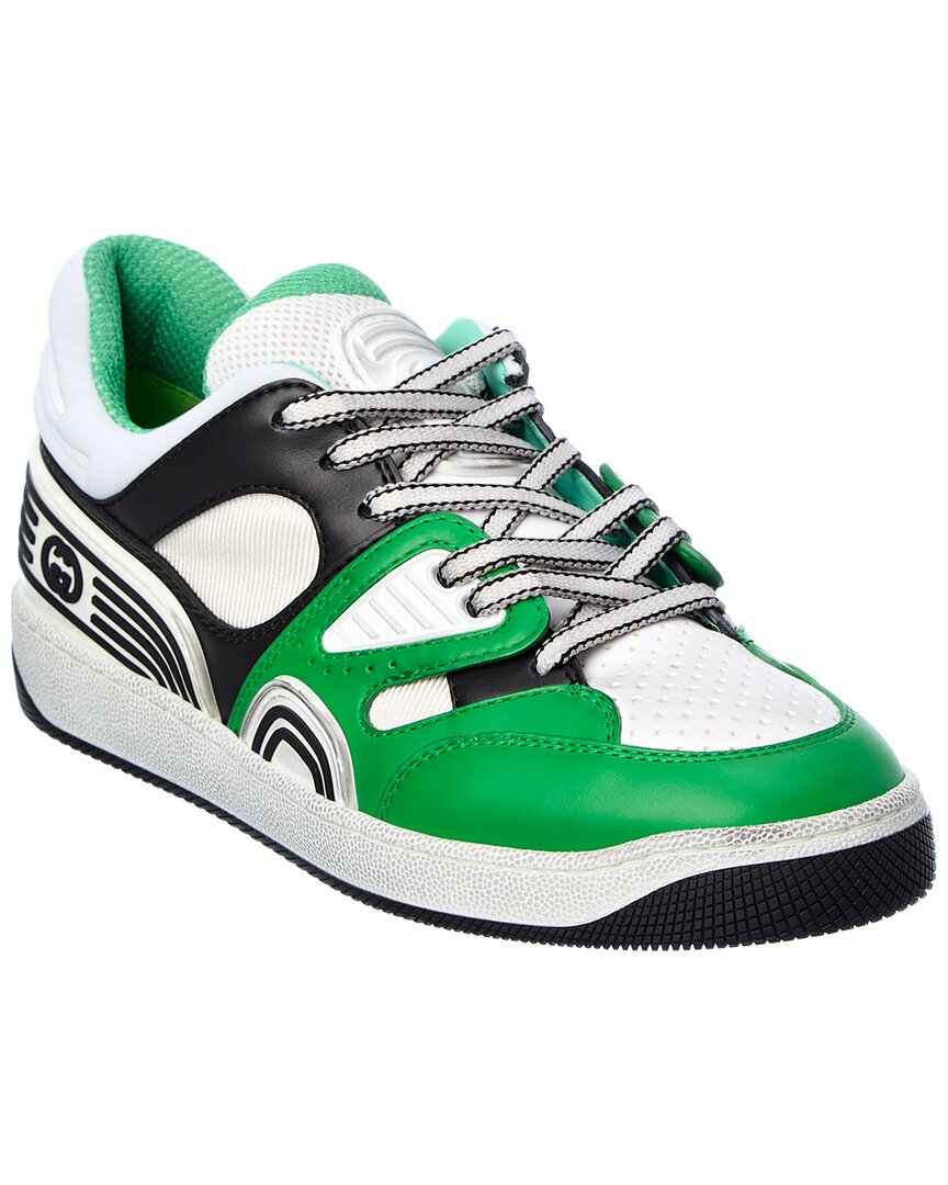 Shop Gucci Basket Demetra Sneaker In Green