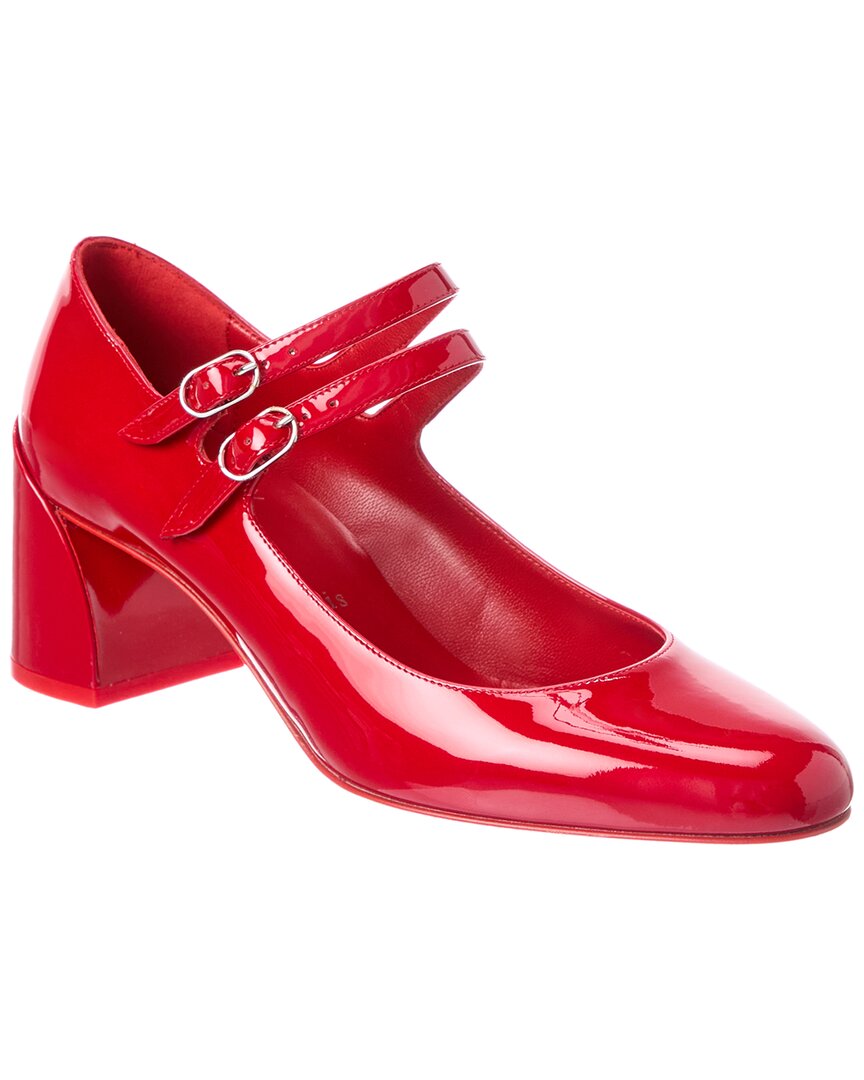 Christian Louboutin Miss Jane 55 Patent Pump In Red