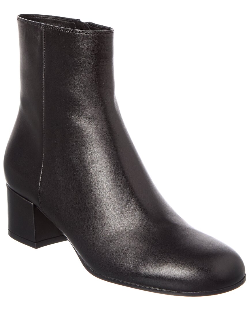 Gianvito Rossi Joelle 45 Leather Bootie In Black