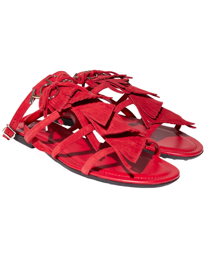Tod's Sandals In Red