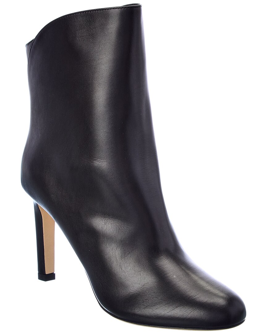 Jimmy Choo Karter Ab 85 Leather Bootie In Black