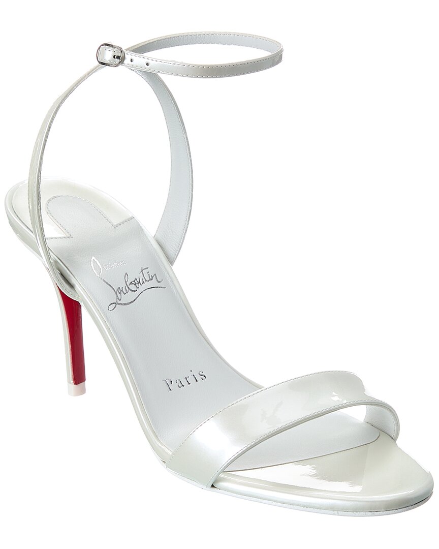 Christian Louboutin Leather Sandal In White