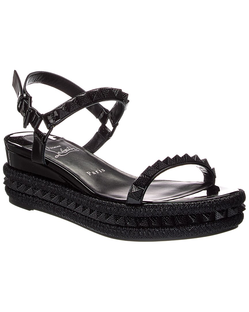 Christian Louboutin Pyraclou 60 Leather Sandal In Multi