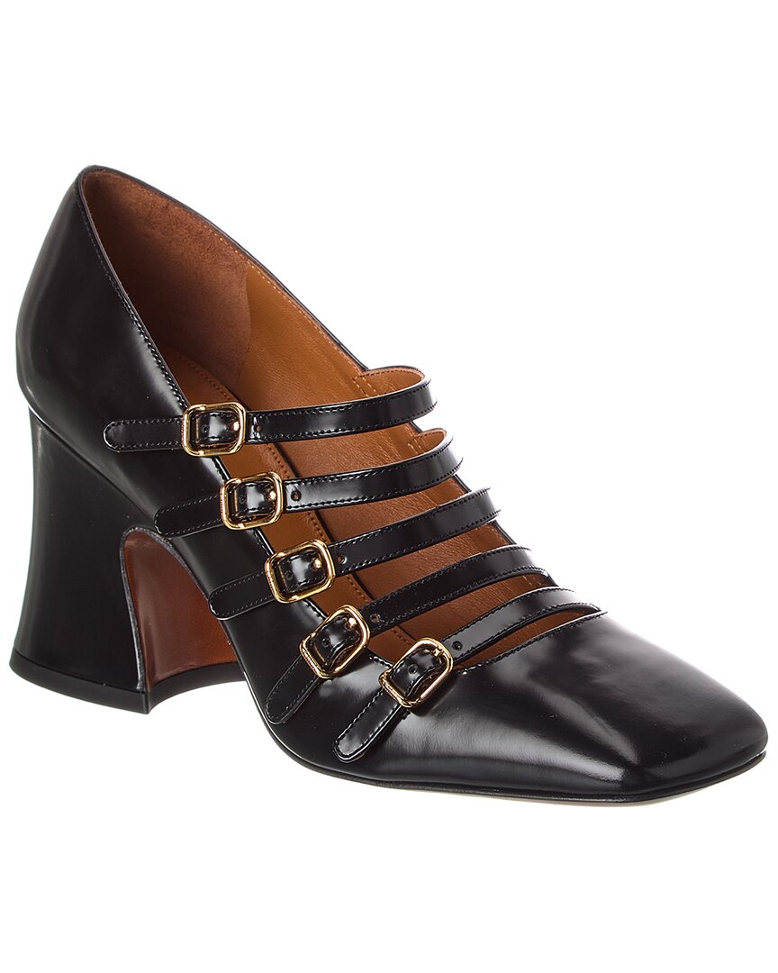 Chloé Janis Leather Pump In Black