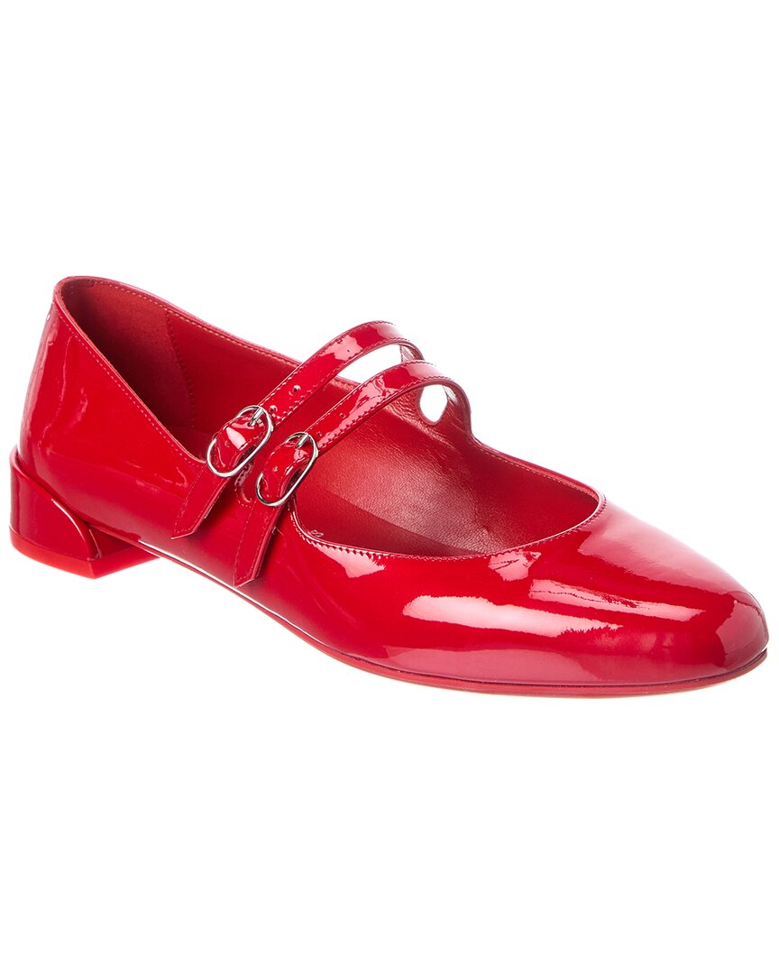 Christian Louboutin Sweetie Jane Patent Ballerina Flat In Red