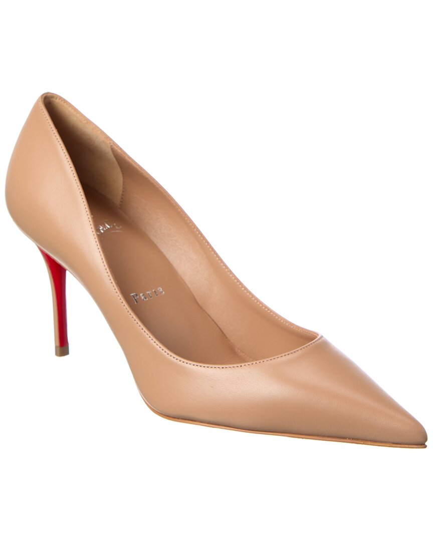 Christian Louboutin Miss Z 80 Leather Pump In Brown