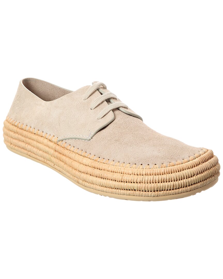 Loewe Rio Lace-up Suede Sneaker In Neutral