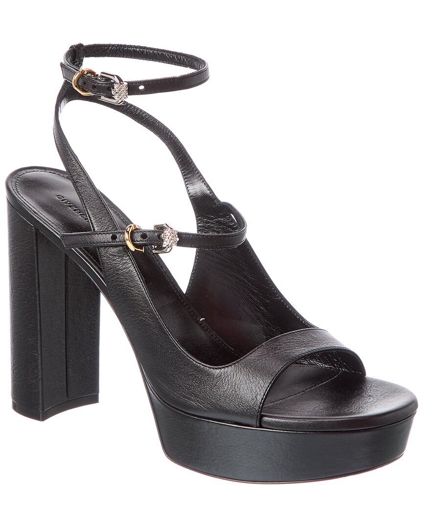 Givenchy Elevated Sandals With Platform Sole And Block Heel In Black