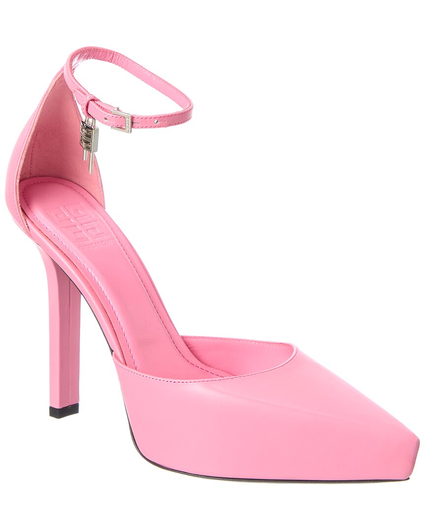 Givenchy G Lock Leather Platform Pump In Animal Print