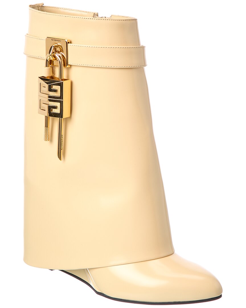 Givenchy Shark Lock Leather Bootie In Multi