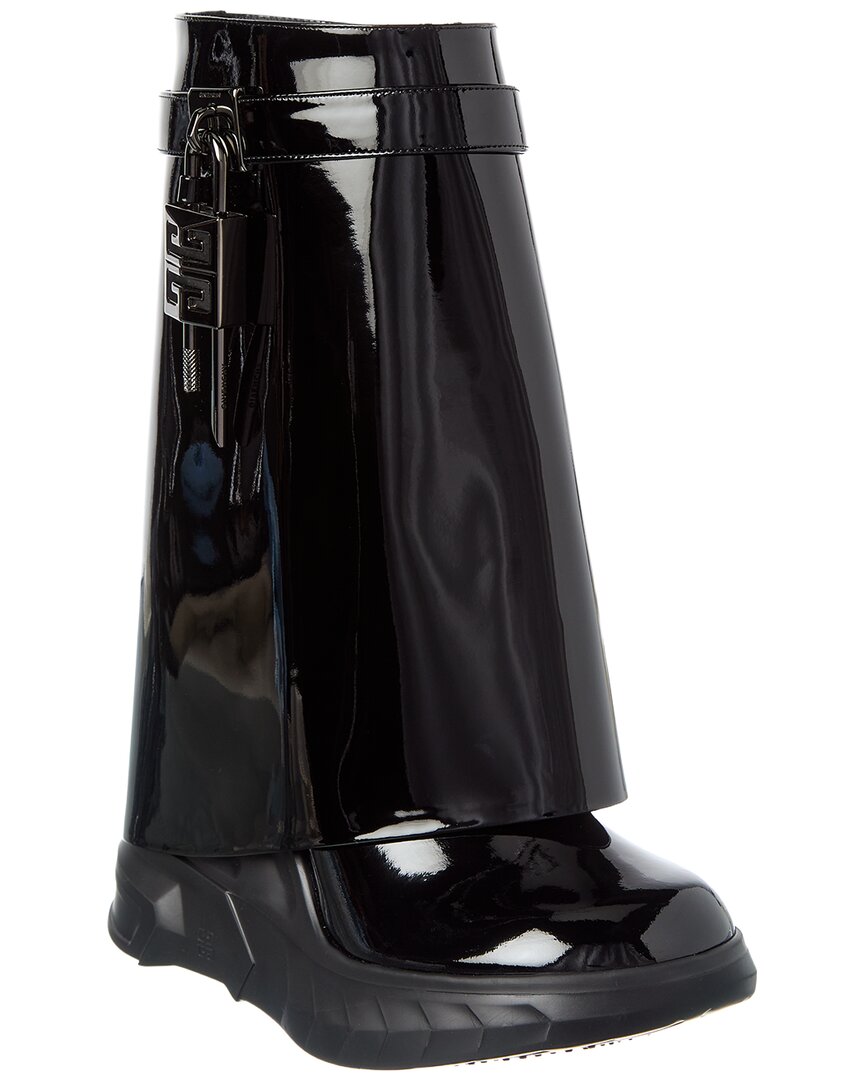 Givenchy Shark Lock Leather Ankle Boot In Multi
