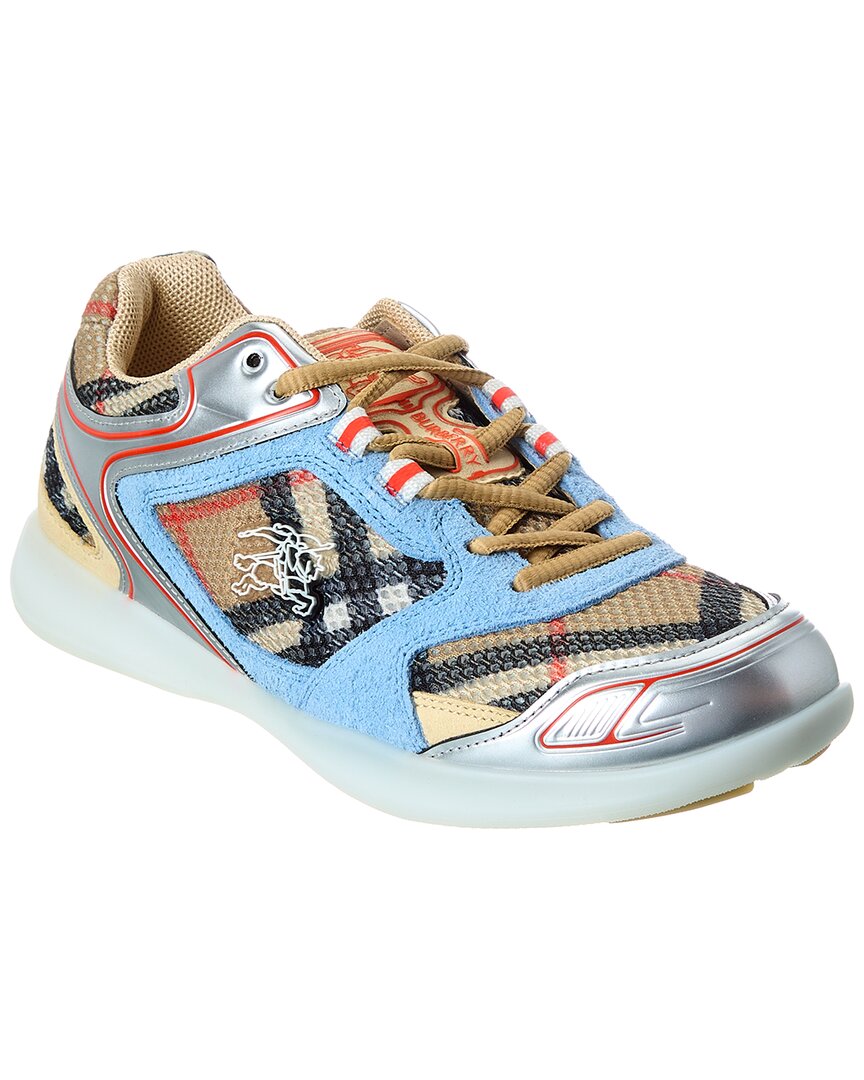 Burberry Check Polyester Sneaker In Multi
