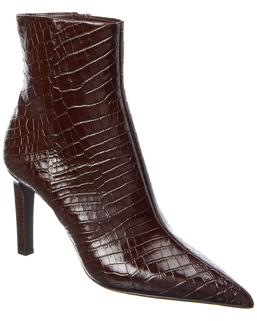 Jimmy Choo Frankie Ab 85 Croc-embossed Leather Bootie In Multi