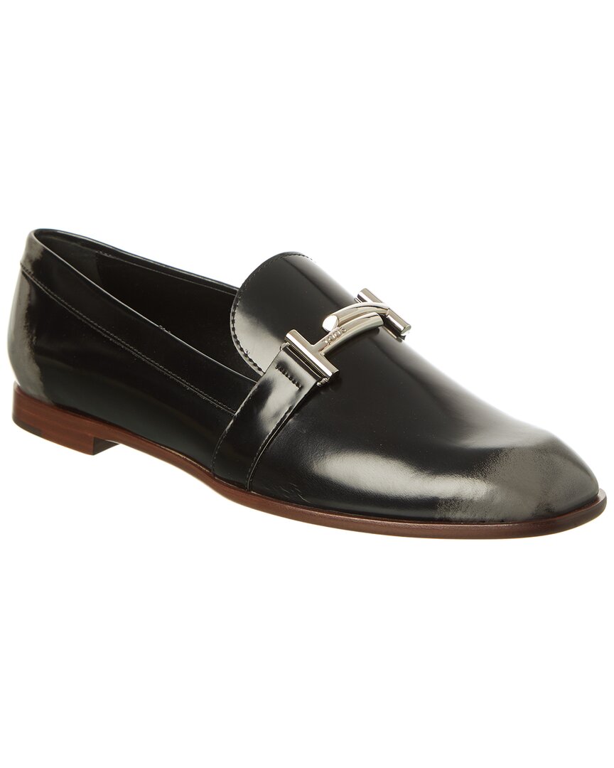 Tod's Leather Loafer In Black
