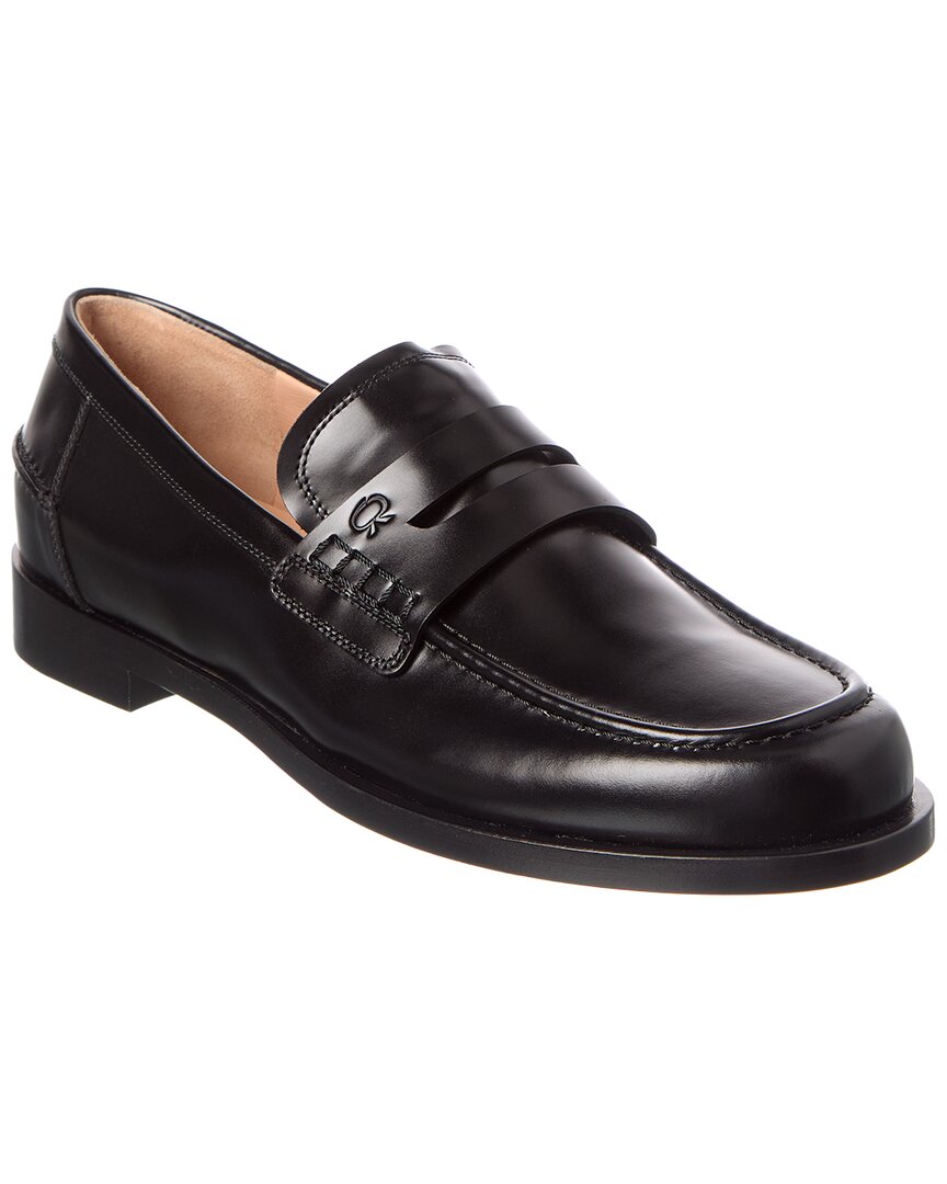 Gianvito Rossi Michael Leather Loafer In Black