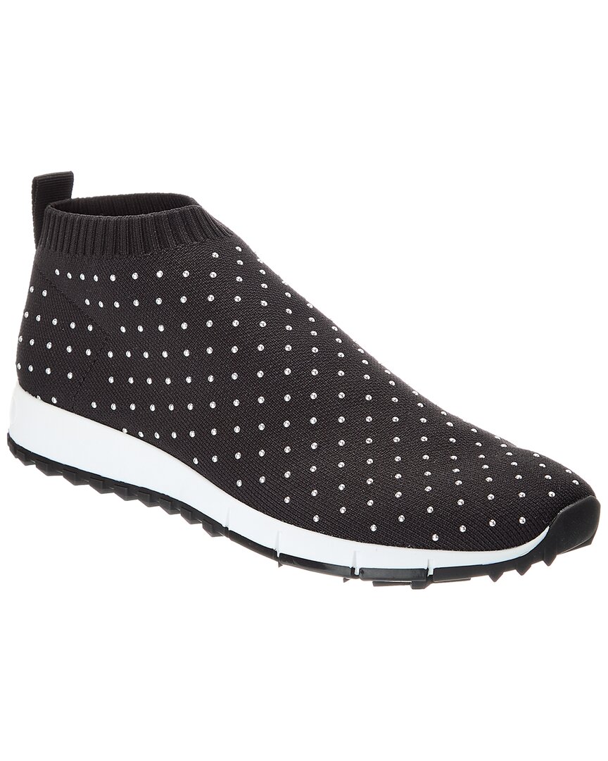Jimmy Choo Norway Knit Sneaker In Black