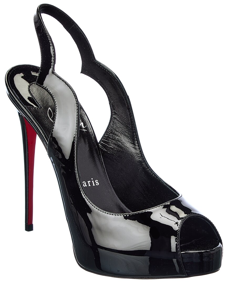 CHRISTIAN LOUBOUTIN HOT CHICK SLING 120 PATENT SLINGBACK SANDAL
