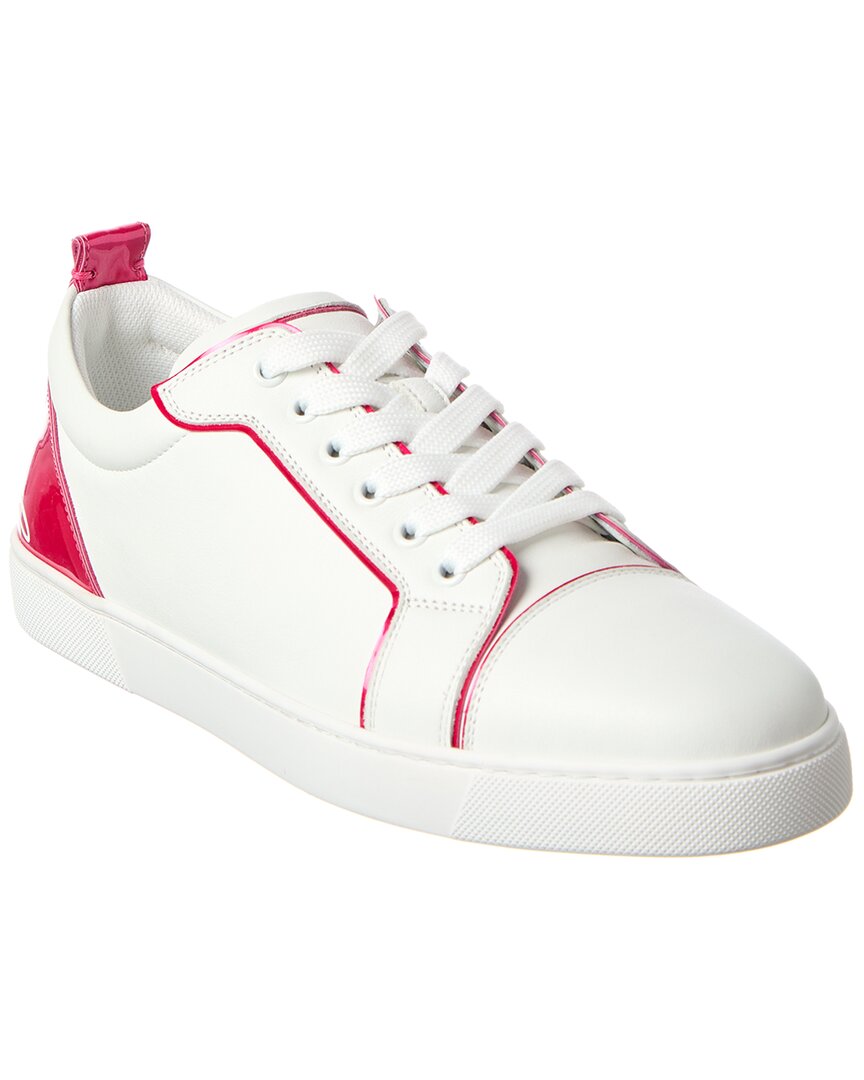 Christian Louboutin Fun Louise Leather Sneaker In White