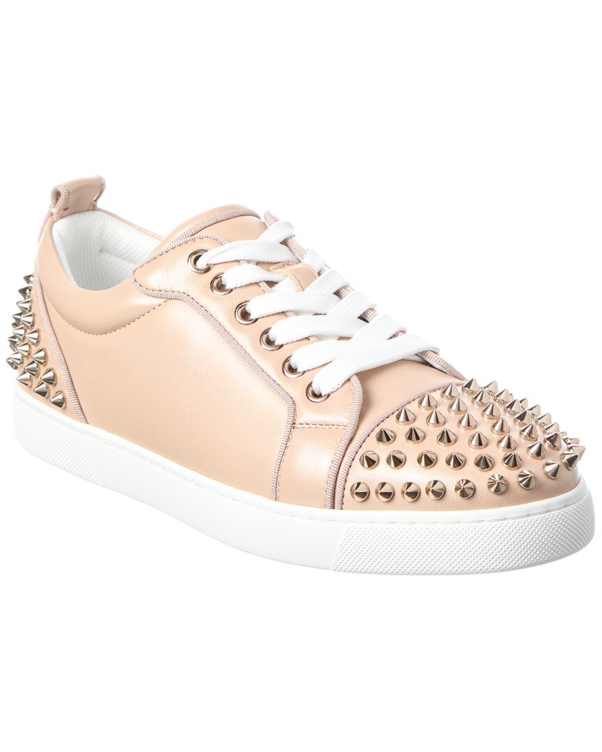 Christian Louboutin Louis Junior Leather Sneaker In Pink