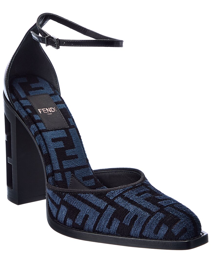 FENDI FENDI CUT FF CHENILLE PUMP