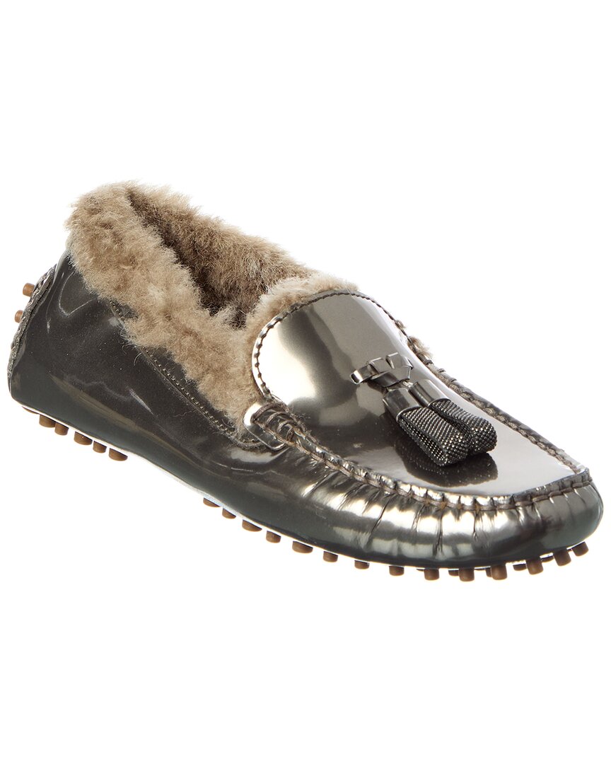 Brunello Cucinelli Leather Loafer In Multi