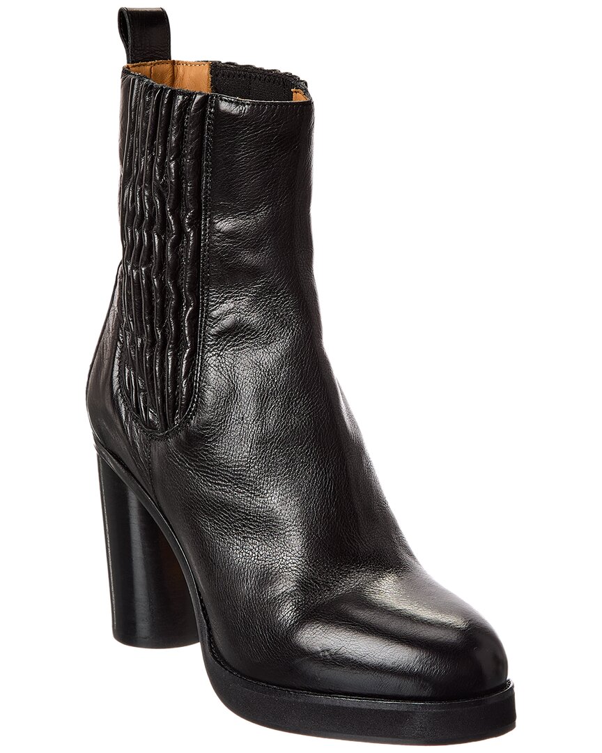 Isabel Marant Lilde Leather Boot In Black