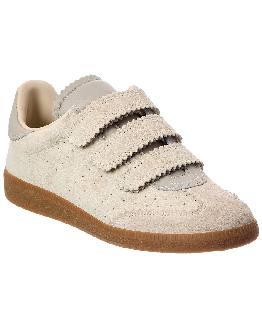 Isabel Marant Beth Leather Sneaker In Neutral