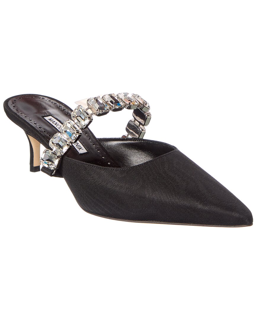 Manolo Blahnik Humibamu 50 Moire Mule In Multi