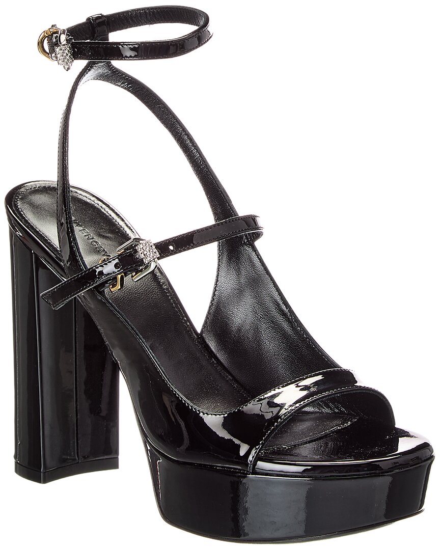 Givenchy Voyou Patent Sandal In Black
