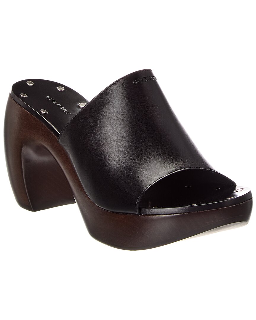 Givenchy Leather Clog In Black