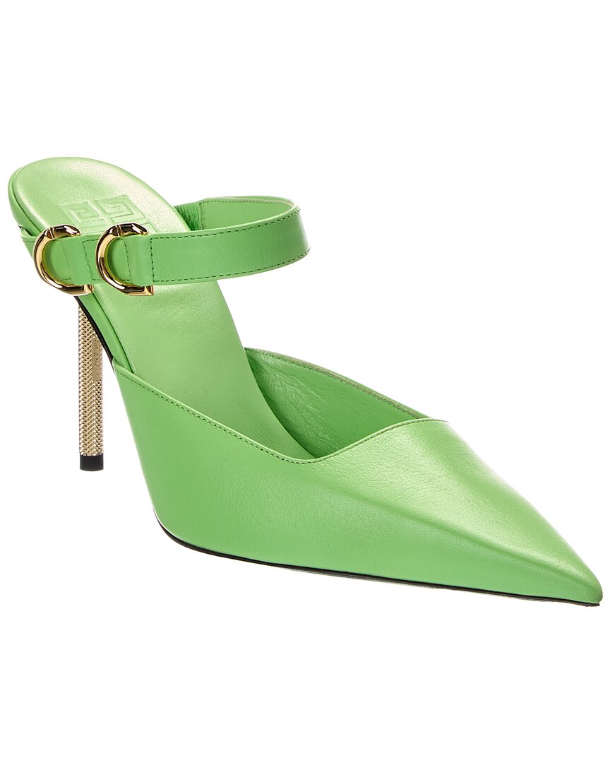 Givenchy Voyou Leather Pump In Green
