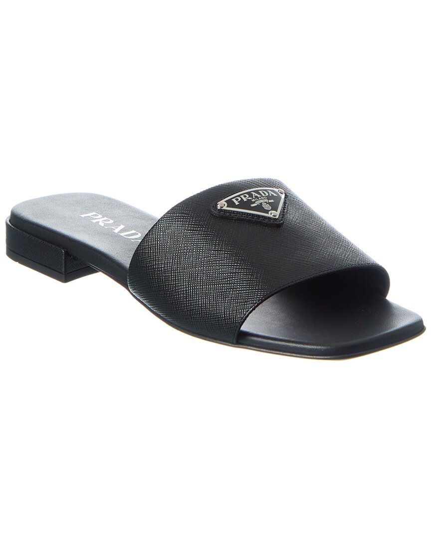 Prada Saffiano Leather Sandal