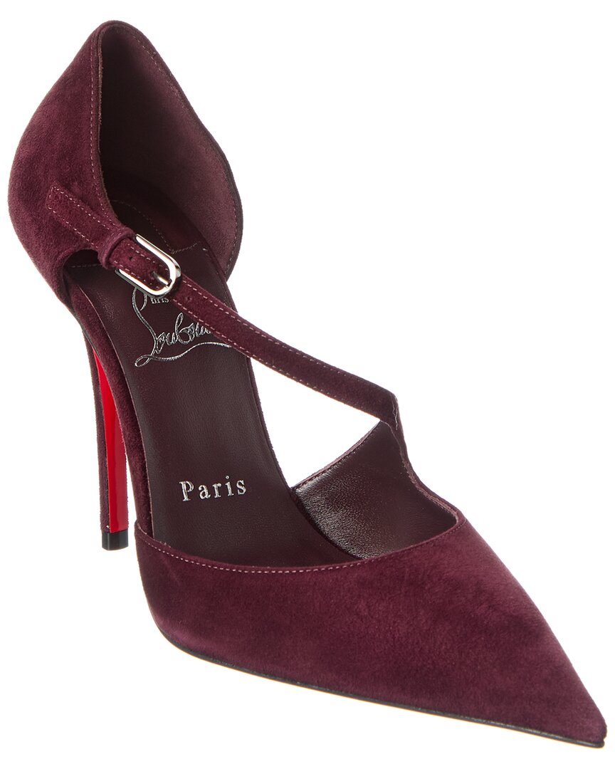 Christian Louboutin Miss Ziggyta 100 Suede Pump