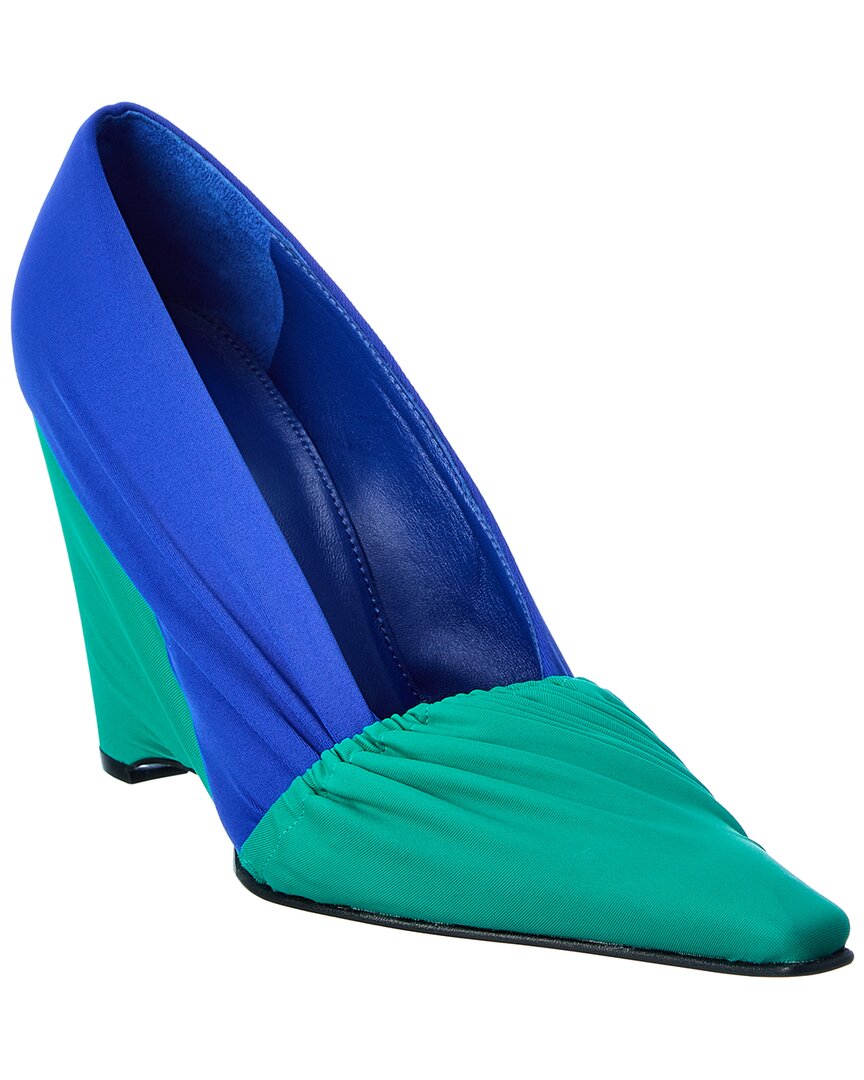 Shop Jw Anderson Wrap Wedge Pump In Blue