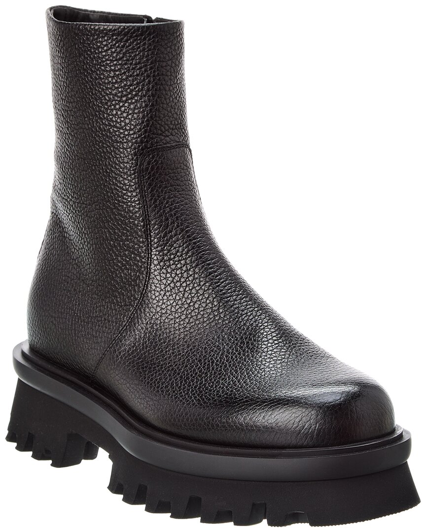 Ferragamo Klem Leather Boot In Black