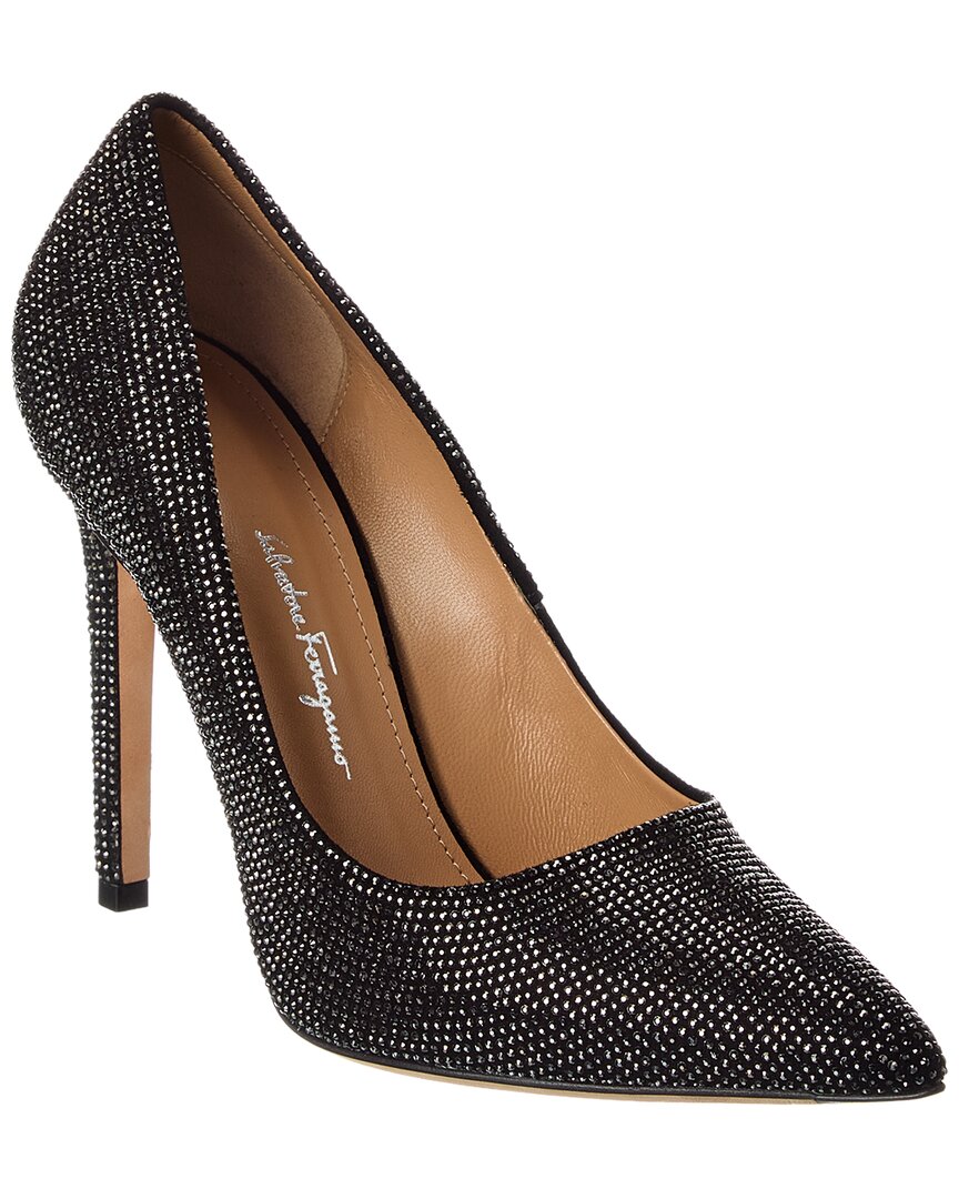 Ferragamo Ilary Suede Pump In Black