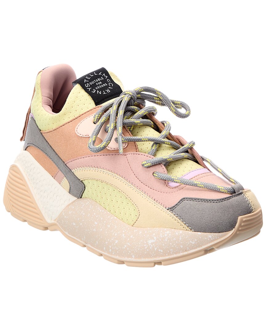 Stella Mccartney Eclypse Colourblock Trainers In Yellow