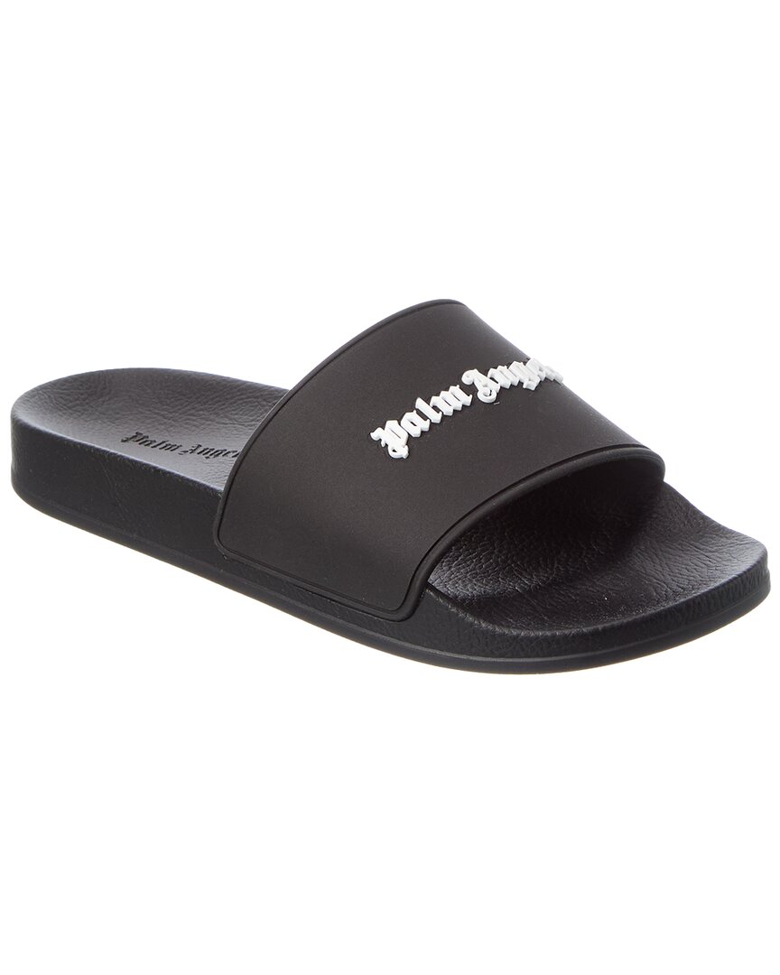 Palm Angels New Logo Pool Slide In Black