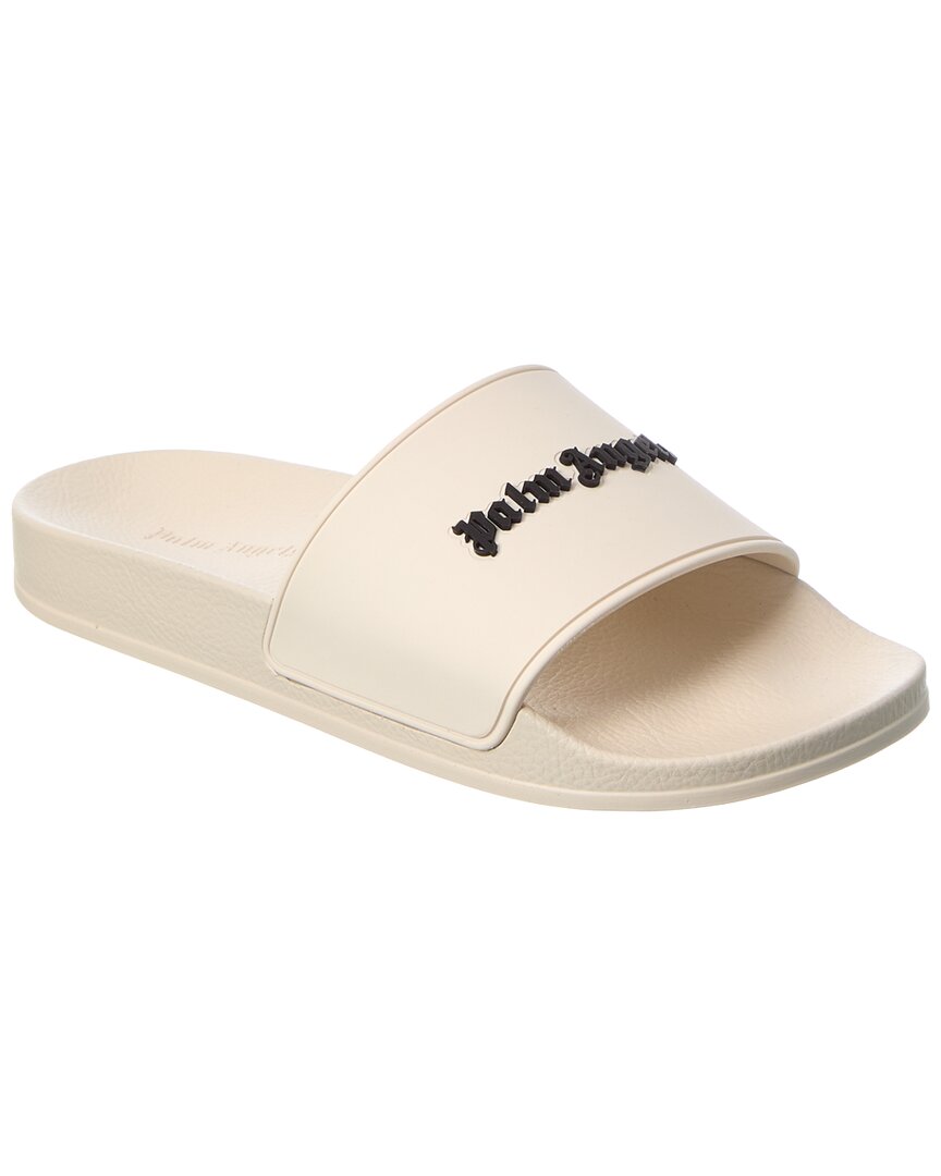Palm Angels New Logo Pool Slide In Neutral