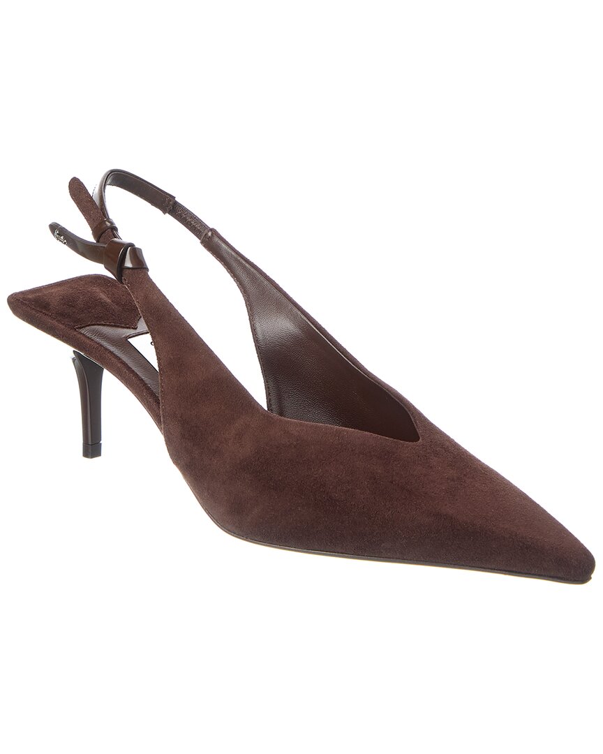 Jimmy Choo Camie Sb 60 Suede Slingback Pump In Brown