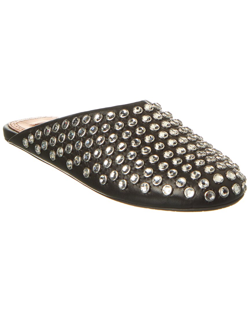 Alaïa Studded Leather Mule In Black